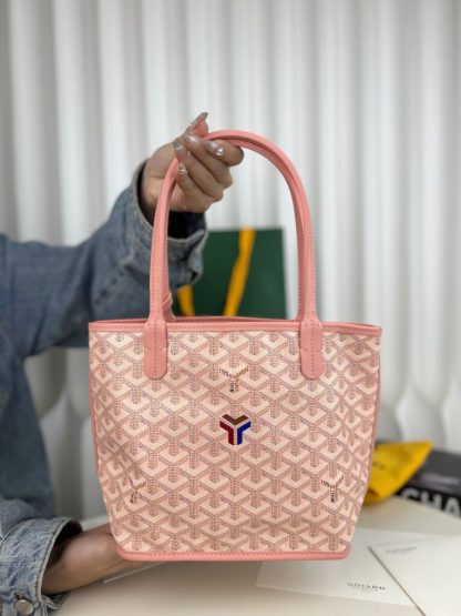  Goyard Anjou Mini Bag Pink Tote #3382 - Image 8