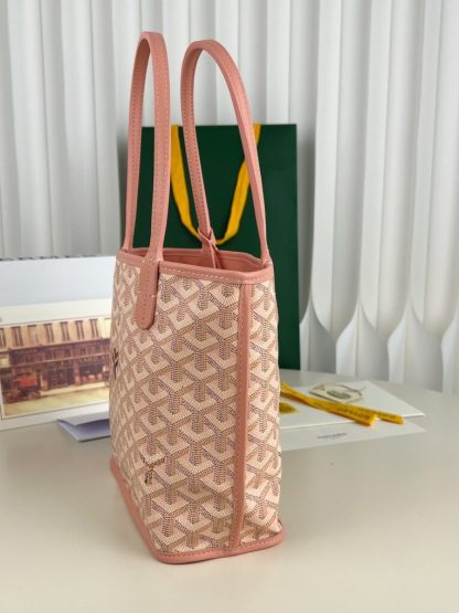  Goyard Anjou Mini Bag Pink Tote #3382 - Image 10
