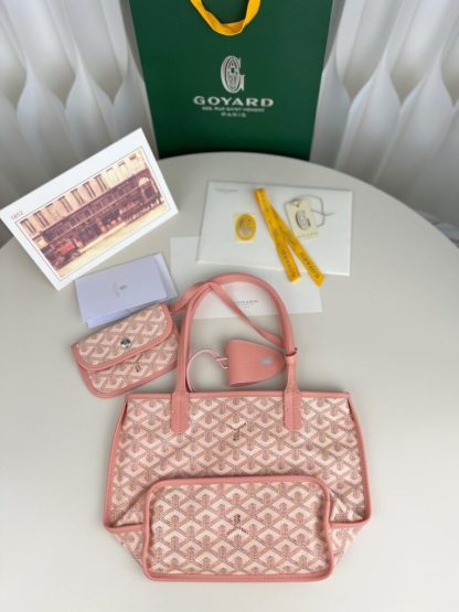 Goyard Anjou Mini Bag Pink Tote #3382 - Image 3