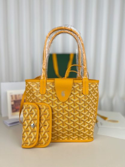  Goyard Anjou Mini Bag Yellow Tote #3380 - Image 4