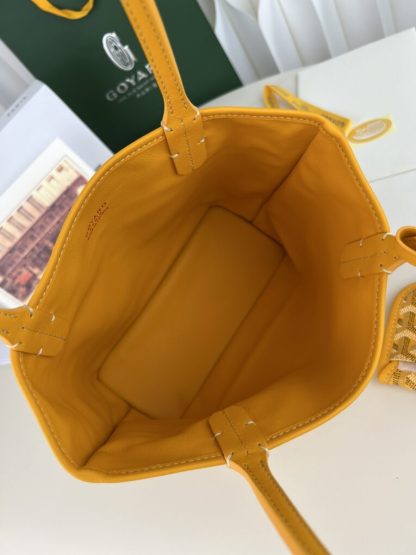  Goyard Anjou Mini Bag Yellow Tote #3380 - Image 7