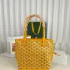  Goyard Anjou Mini Bag Yellow Tote #3380 - Image 8