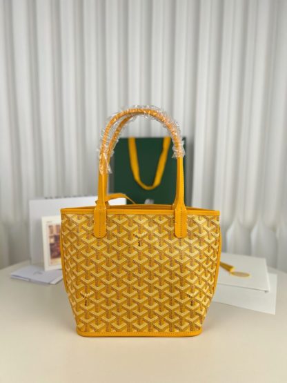  Goyard Anjou Mini Bag Yellow Tote #3380 - Image 8