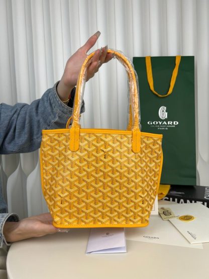 Replica Goyard Anjou Mini Bag Yellow Tote #3380