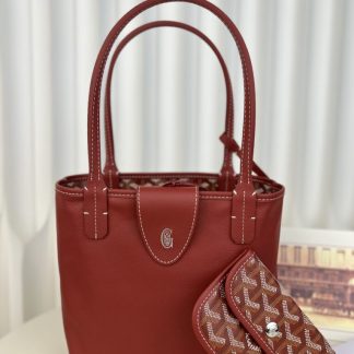 Replica Goyard Anjou Mini Bag Burgundy Tote #3379