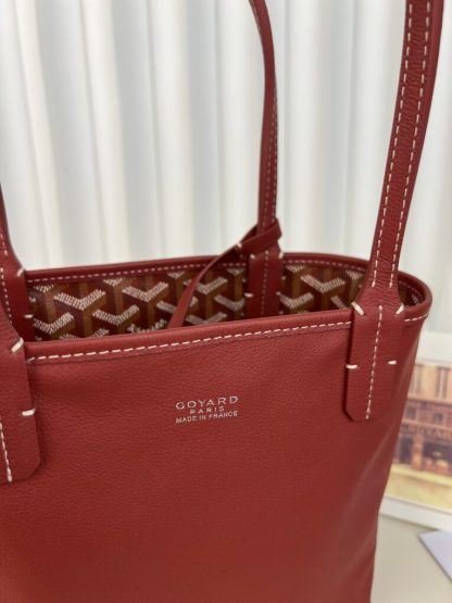  Goyard Anjou Mini Bag Burgundy Tote #3379 - Image 5