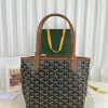  Goyard Anjou Mini Bag Black and Tan Tote #3374 - Image 9