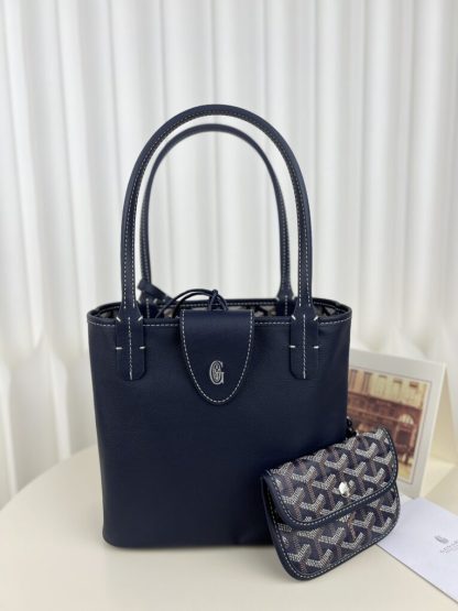 Replica Goyard Anjou Mini Bag Navy Blue Tote #3378