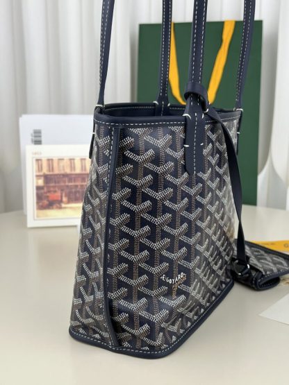 Goyard Anjou Mini Bag Navy Blue Tote #3378 - Image 21