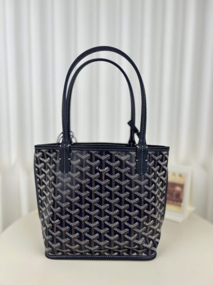  Goyard Anjou Mini Bag Navy Blue Tote #3378 - Image 11