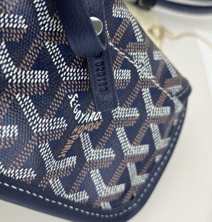  Goyard Anjou Mini Bag Navy Blue Tote #3378 - Image 3