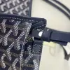  Goyard Anjou Mini Bag Navy Blue Tote #3378 - Image 4