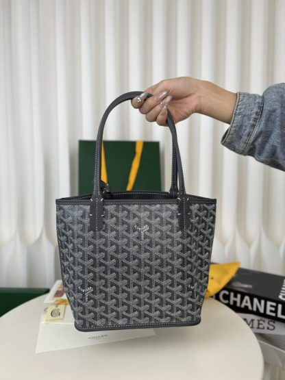  Goyard Anjou Mini Bag Grey Tote #3377 - Image 18