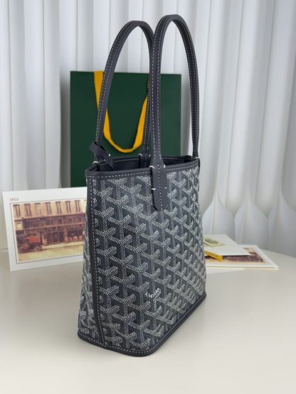  Goyard Anjou Mini Bag Grey Tote #3377 - Image 13
