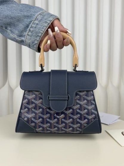  Goyard Saïgon Souple Mini Bag Navy Blue #3427 - Image 11