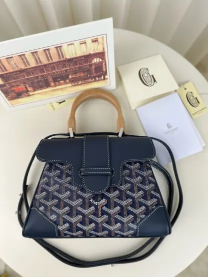  Goyard Saïgon Souple Mini Bag Navy Blue #3427 - Image 9