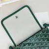  Goyard Plumet Pocket Wallet Strap Bag Green #3404 - Image 13