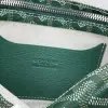  Goyard Plumet Pocket Wallet Strap Bag Green #3404 - Image 11