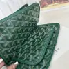  Goyard Plumet Pocket Wallet Strap Bag Green #3404 - Image 18