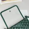  Goyard Plumet Pocket Wallet Strap Bag Green #3404 - Image 4