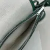  Goyard Plumet Pocket Wallet Strap Bag Green #3404 - Image 6