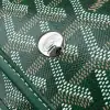  Goyard Plumet Pocket Wallet Strap Bag Green #3404 - Image 10