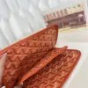  Goyard Plumet Pocket Wallet Strap Bags Orange #3389 - Image 10