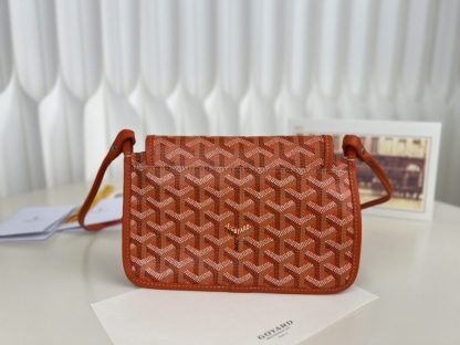  Goyard Plumet Pocket Wallet Strap Bag Orange #3408 - Image 11