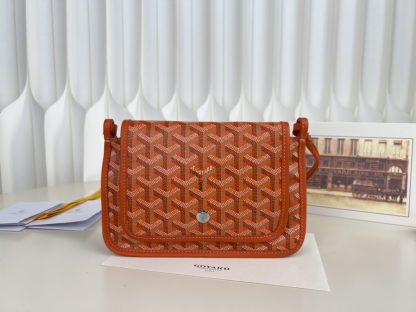  Goyard Plumet Pocket Wallet Strap Bag Orange #3408 - Image 12