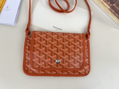  Goyard Plumet Pocket Wallet Strap Bag Orange #3408 - Image 13
