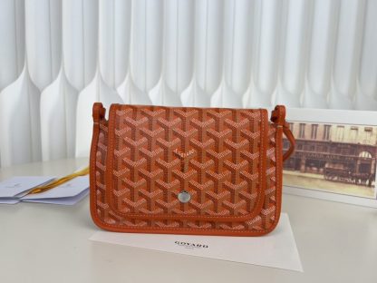  Goyard Plumet Pocket Wallet Strap Bag Orange #3408 - Image 16