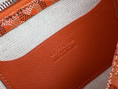  Goyard Plumet Pocket Wallet Strap Bag Orange #3408 - Image 7