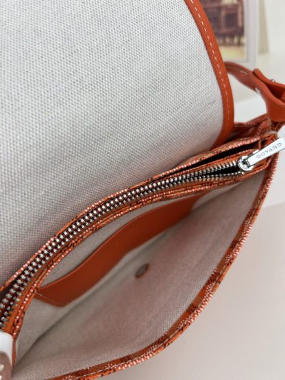  Goyard Plumet Pocket Wallet Strap Bag Orange #3408 - Image 6