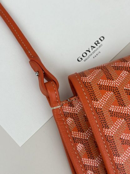  Goyard Plumet Pocket Wallet Strap Bag Orange #3408 - Image 3