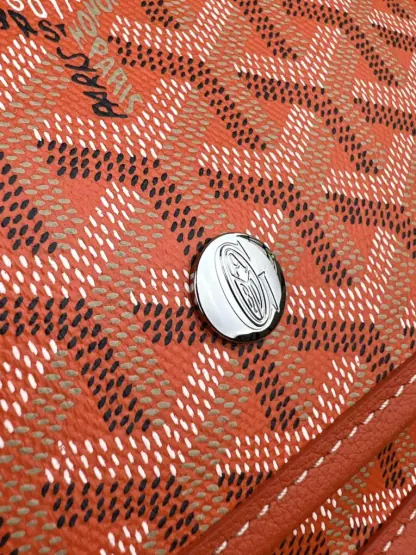  Goyard Plumet Pocket Wallet Strap Bags Orange #3389 - Image 4
