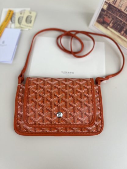 Replica Goyard Plumet Pocket Wallet Strap Bag Orange #3408