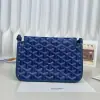  Goyard Plumet Pocket Wallet Strap Bag Blue #3410 - Image 15