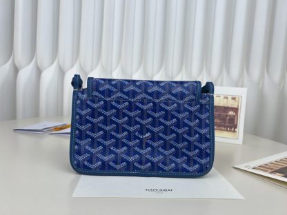  Goyard Plumet Pocket Wallet Strap Bag Blue #3410 - Image 15