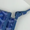  Goyard Plumet Pocket Wallet Strap Bag Blue #3410 - Image 3