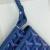  Goyard Plumet Pocket Wallet Strap Bag Blue #3410 - Image 4