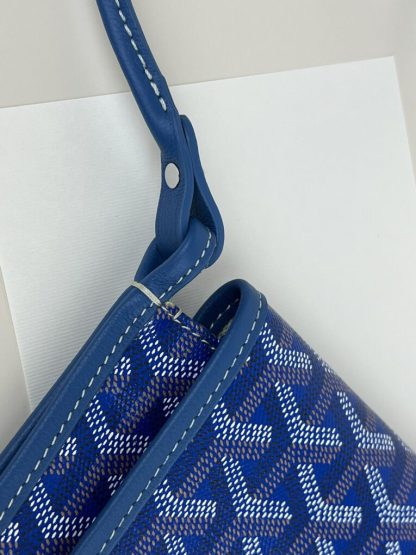  Goyard Plumet Pocket Wallet Strap Bag Blue #3410 - Image 4