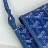  Goyard Plumet Pocket Wallet Strap Bag Blue #3410 - Image 2