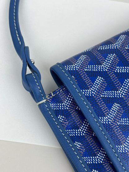  Goyard Plumet Pocket Wallet Strap Bag Blue #3410 - Image 2