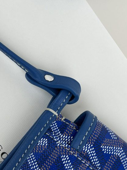  Goyard Plumet Pocket Wallet Strap Bag Blue #3410 - Image 9