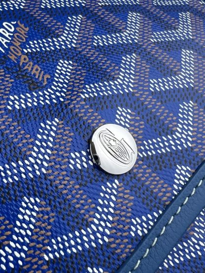  Goyard Plumet Pocket Wallet Strap Bag Blue #3410 - Image 6
