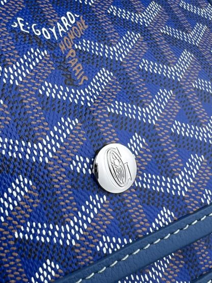  Goyard Plumet Pocket Wallet Strap Bag Blue #3410 - Image 7