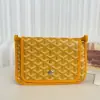 Goyard Plumet Pocket Wallet Strap Bag Yellow #3409 - Image 18