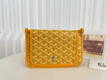  Goyard Plumet Pocket Wallet Strap Bag Yellow #3409 - Image 18