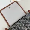  Goyard Plumet Pocket Wallet Strap Bags Black & Tan #3384 - Image 16