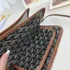  Goyard Plumet Pocket Wallet Strap Bags Black & Tan #3384 - Image 10